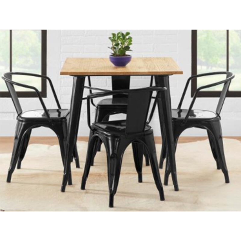 Industrial-Style-Dining-set-(4pax)-80x80x75